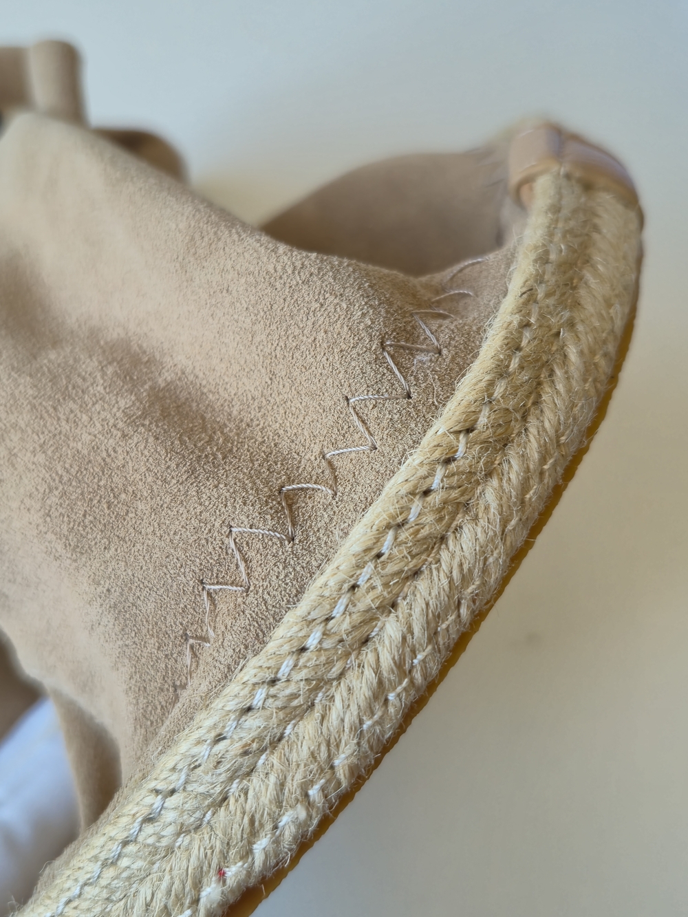 Anita Bilardi Tan Suede Espadrille Bucket, Shoulder, Bag Italy, Quiet Luxury - Picture 11 of 15